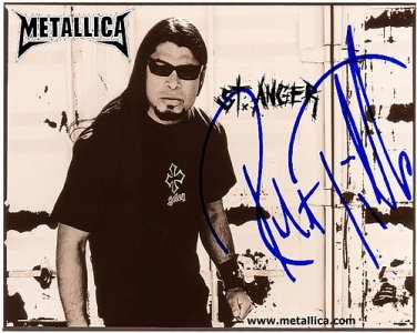 metallicaTrujilloST Autographed Preprint Signed Photo