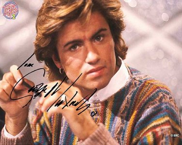 michaelgeorge_michael Autographed Preprint Signed Photo