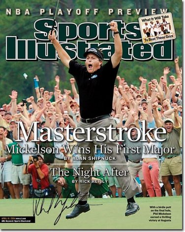 mickelsonphilSI Autographed Preprint Signed Photo