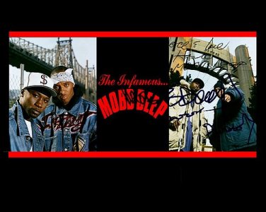 mobbdeep Autographed Preprint Signed Photo