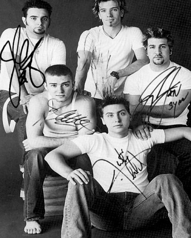 nsyncbw Autographed Preprint Signed Photo