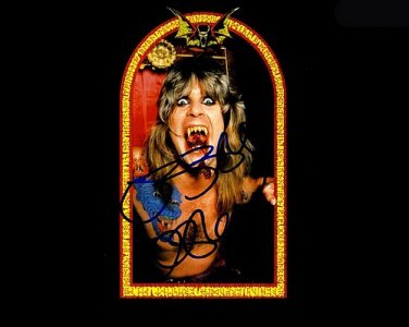ozzyuntitled Autographed Preprint Signed Photo