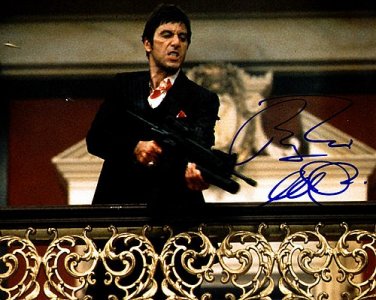 pacinoscarfaceSayHello Autographed Preprint Signed Photo