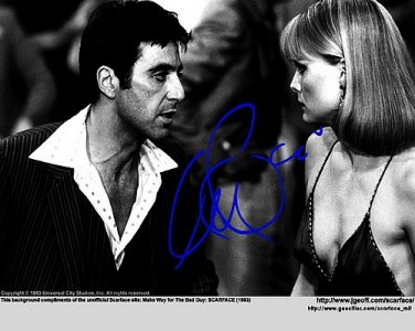 pacinow_SCARFACE_elvi Autographed Preprint Signed Photo