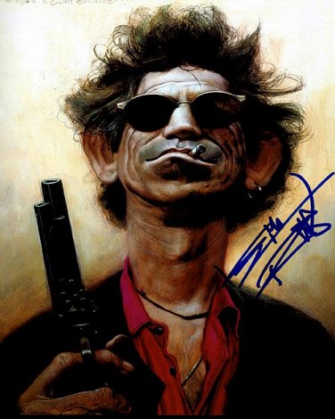 richardskeithGun Autographed Preprint Signed Photo