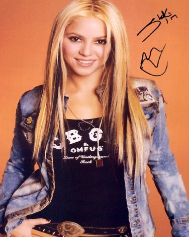 shakiraB Autographed Preprint Signed Photo