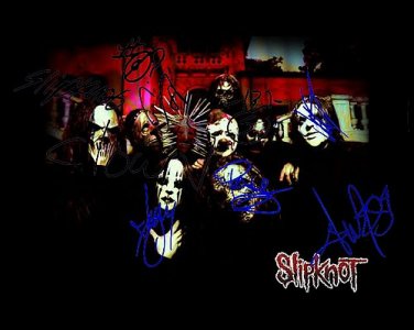 slipknot Autographed Preprint Signed Photo