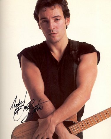 springsteenBrucex Autographed Preprint Signed Photo