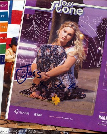 stone Autographed Preprint Signed Photo