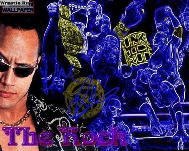 therock Autographed Preprint Signed Photo