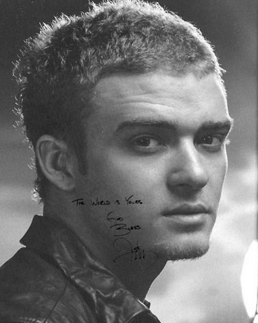 timberlakeBW Autographed Preprint Signed Photo
