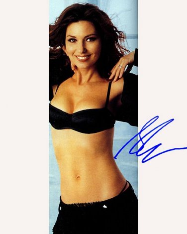 twainshaniackbelly Autographed Preprint Signed Photo