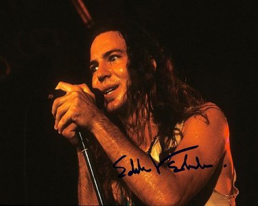 veddereddieWILD Autographed Preprint Signed Photo
