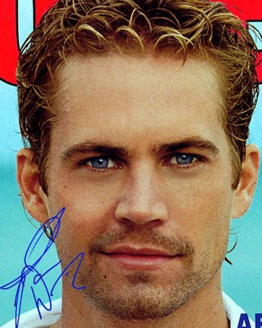 walkerpaulckwetclose Autographed Preprint Signed Photo