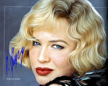 Rene Zellweger Autographed Preprint Signed Photo