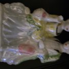 Stunning Chinese Vintage Porcelain Couple Figure wGold