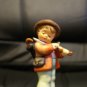 Hummel Doll - Young Boy Playing Violin with Umbrella on His Back