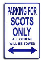 Scotland Parking Sign