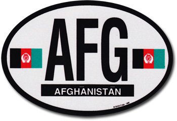 Afghanistan Oval decal
