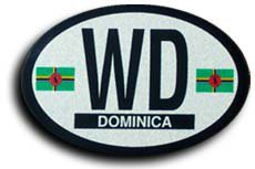 Dominica Oval decal
