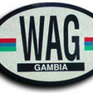 Gambia Oval decal