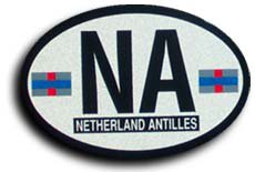 Netherlands Antilles Oval decal