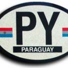 Paraguay Oval decal