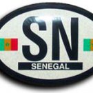 Senegal Oval decal