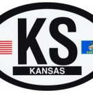 Kansas Oval decal