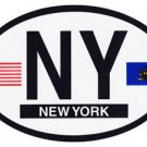 New York Oval decal