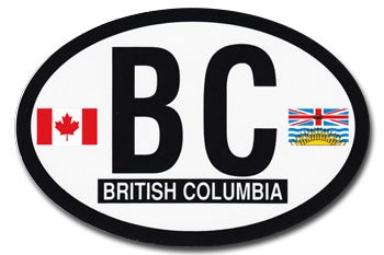 British Columbia Oval decal