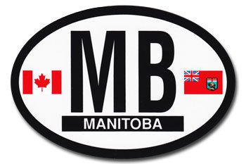 Manitoba Oval decal