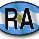 Argentina Wavy oval decal