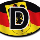 Germany Wavy Oval Decal (Eagle)