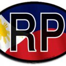 Philippines Wavy oval decal