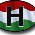 Hungary Wavy oval decal