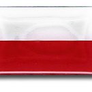 Poland Mini Domed Sticker (Plain)