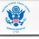 Coast Guard Rectangular Domed Sticker
