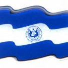 El Salvador Wavy Domed Sticker