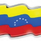 Venezuela (Civil) Wavy Domed Sticker (Old)