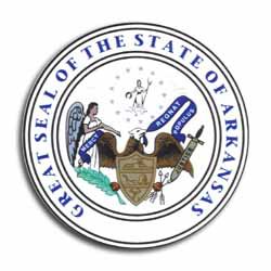 Arkansas - 3.5"" State Seal Decal