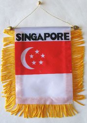 Singapore Window Hanging Flag