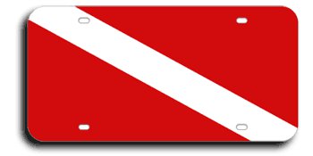 Diver Down License Plate