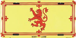 Scotland License Plate (Lion)
