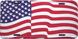 USA License Plate (Wavy)