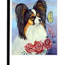 Papillon (Curious Visitor) - 11""x15"" 2-Sided Garden Banner