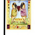 Pug (Love) - 11""x15"" 2-Sided Garden Banner
