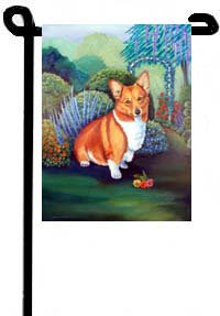 Corgi (Cardigan Corgi) - 11""x15"" 2-Sided Garden Banner