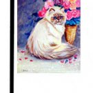 Cat (Roses) - 11""x15"" 2-Sided Garden Banner