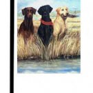 Labrador (Trio) - 11""x15"" 2-Sided Garden Banner